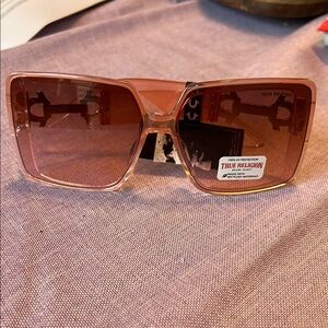 True Religion Pink Square Sunglasses
